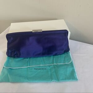 Tiffany & Co. Holly Satin Clutch - Blue